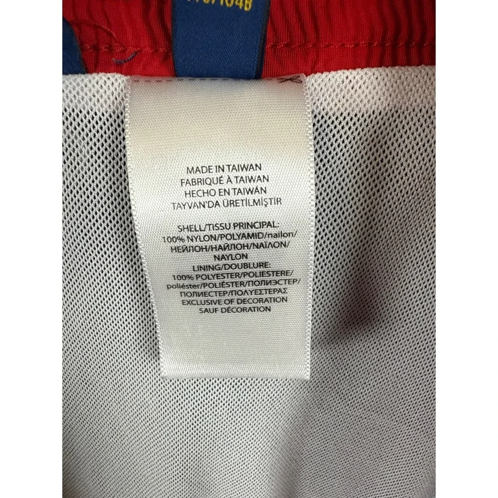 Polo Ralph Lauren Men's 2XLT‎ Tall Swim Trunks Shorts Blue Red Pony Logo Lined